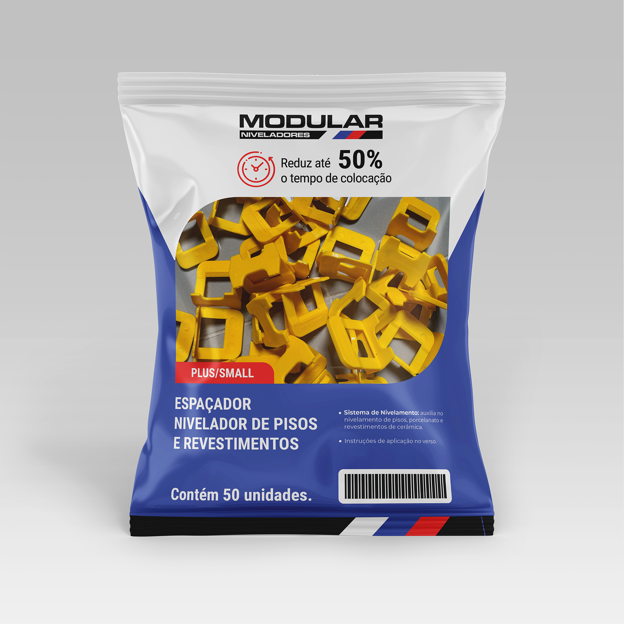 Kit 500 espaçadores 1,0mm e 50 cunhas