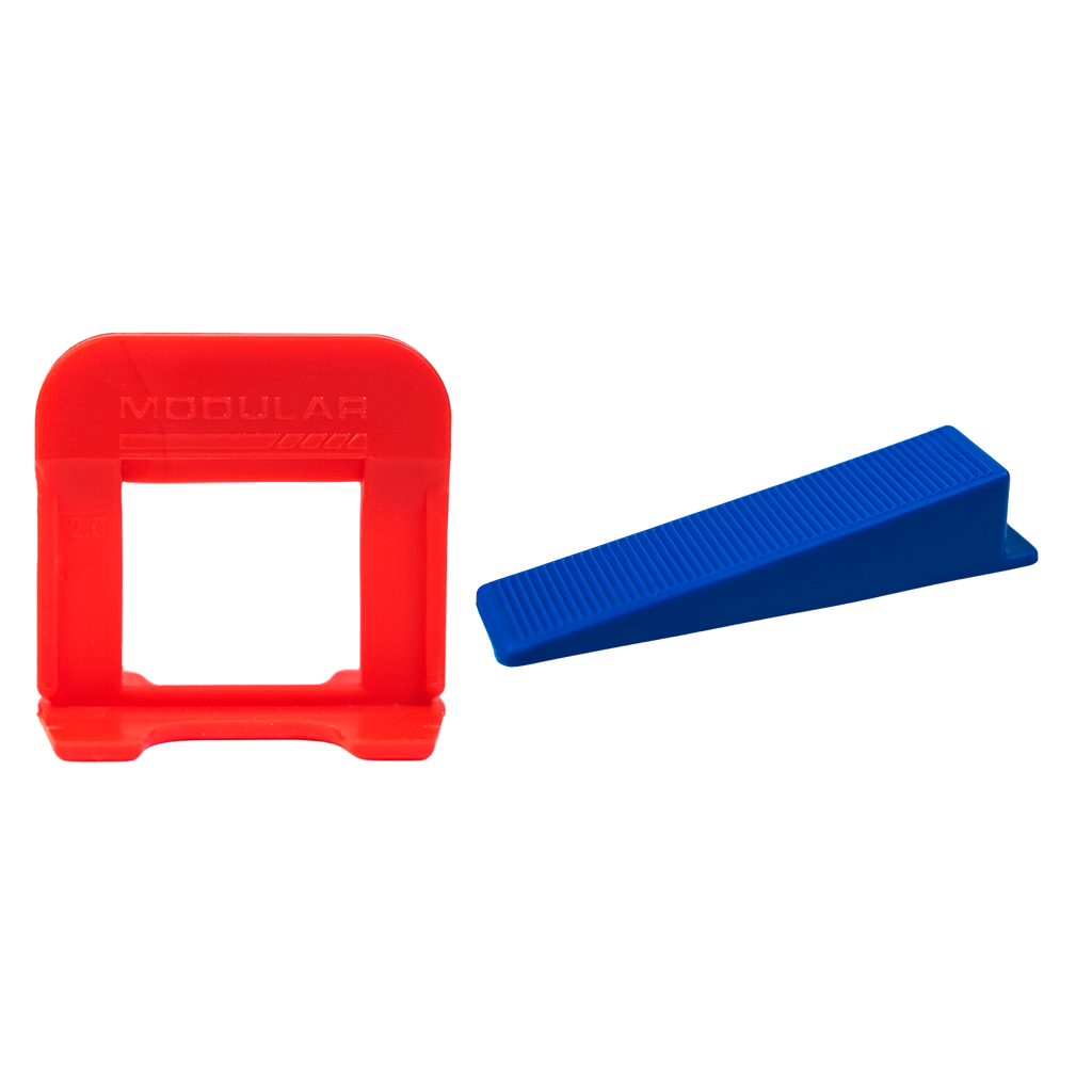 Kit 500 espaçadores 2,0mm e 50 cunhas